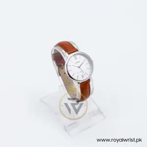Lorus by Seiko Women’s Quartz Brown Leather Strap White Dial 32mm Watch RG263LX9