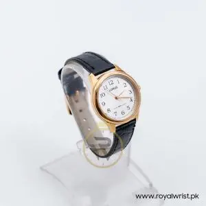 Lorus by Seiko Women’s Quartz Black Leather Strap White Dial 30mm Watch RRS14WX9