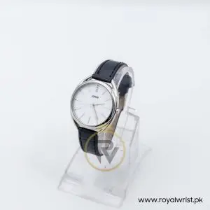 Lorus by Seiko Women’s Quartz Black Leather Strap Mother Of Pearl Dial 33mm Watch RG211KX9