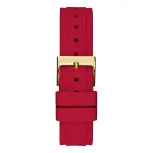 Guess Women’s Quartz Red Silicone Strap White Dial 36mm Watch GW0484L1