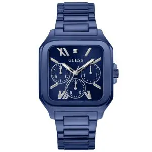 Guess Men’s Quartz Blue Stainless Steel Blue Dial 42mm Watch GW0631G3