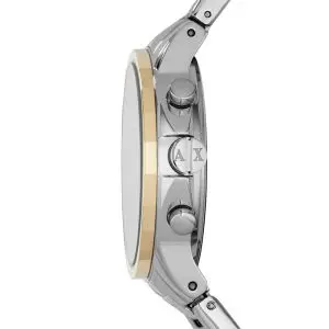 Armani Exchange Women’s Quartz Two Tone Stainless Steel Black Dial 36mm Watch AX4329
