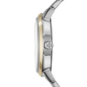 Armani Exchange Women’s Quartz Two Tone Stainless Steel Silver Dial 39mm Watch AX5369