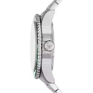 Emporio Armani Men’s Quartz Silver Stainless Steel Black Dial 42mm Watch AR11589