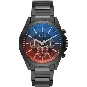 Armani Exchange Men’s Quartz Black Stainless Steel Black Dial 44mm Watch AX2615
