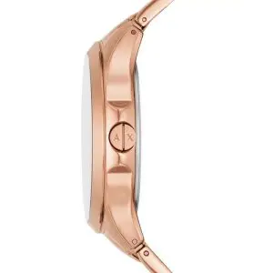 Armani Exchange Men’s Quartz Rose Gold Stainless Steel Brown Dial 46mm Watch AX2449