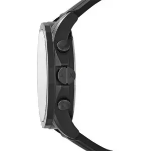 Armani Exchange Men’s Quartz Black Silicone Strap Black Dial 44mm Watch AX1343