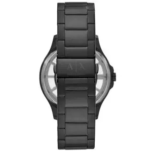 Armani Exchange Men’s Quartz Black Stainless Steel Black Skeleton Dial 46mm Watch AX2192