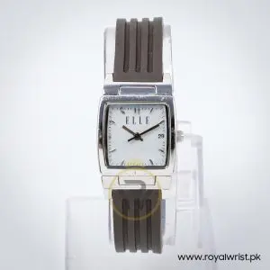 Elle Women’s Quartz Grey Silicone Strap Light Grey Dial 23mm Watch EL20039P03N
