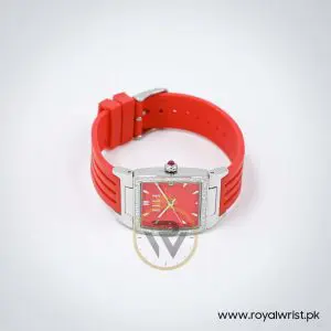 Elle Women’s Quartz Red Silicone Strap Red Dial 29mm Watch EL20039P04N