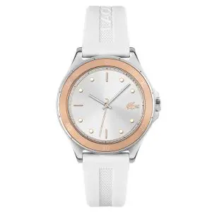 Lacoste Women’s Quartz White Silicone Strap White Dial 38mm Watch 2001225