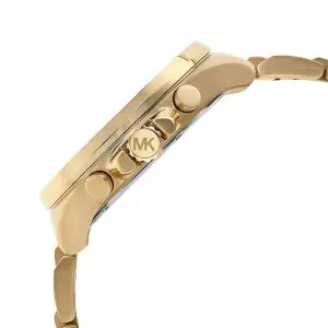 Michael Kors Men’s Quartz Gold Stainless Steel Gold Dial 45mm Watch MK8934