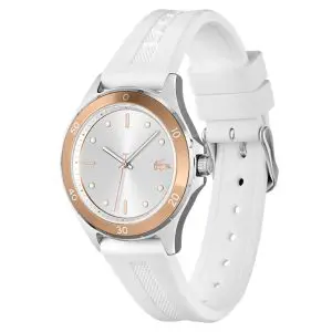 Lacoste Women’s Quartz White Silicone Strap White Dial 38mm Watch 2001225