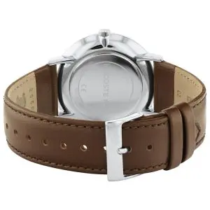 Lacoste Men’s Quartz Brown Leather Strap Blue Dial 40mm Watch 2010976