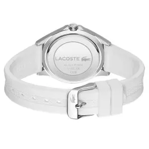 Lacoste Women’s Quartz White Silicone Strap White Dial 38mm Watch 2001225