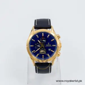 Festina Men’s Quartz Black Hybrid Strap Blue Dial 43mm Watch F20418