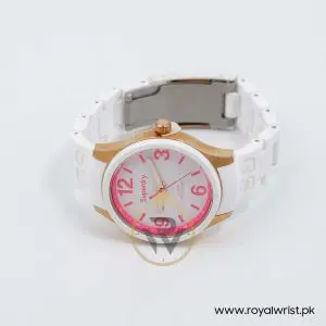 Superdry Unisex Quartz White Silicone Chain White Dial 39mm Watch SYL134P