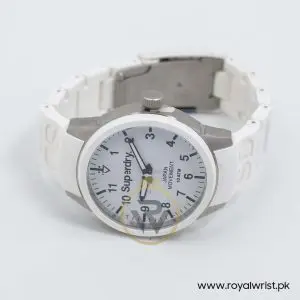 Superdry Unisex Quartz White Silicone Chain White Dial 44mm Watch SYG109W