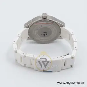 Superdry Unisex Quartz White Silicone Chain White Dial 44mm Watch SYG109W