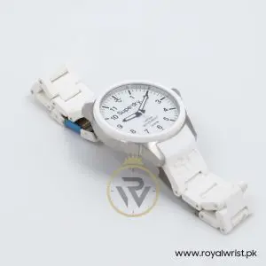 Superdry Unisex Quartz White Silicone Chain White Dial 44mm Watch SYG109W