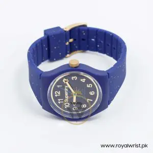 Superdry Women’s Quartz Navy Blue Silicone Strap Blue Dial 38mm Watch SYL167U