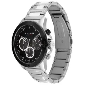Alternative view of Tommy Hilfiger Men’s Quartz Silver Stainless Steel Black Dial 46mm Watch 1791890