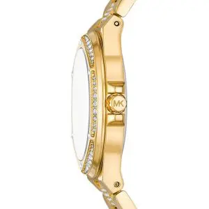 Michael Kors Women’s Quartz Gold Stainless Steel White Dial 37mm Watch MK7361
