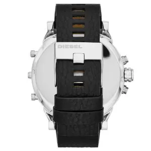 Diesel Men’s Quartz Black Leather Strap Black Dial 57mm Watch DZ7313