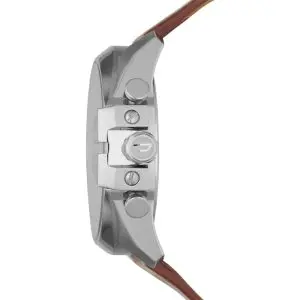 Alternative view of Diesel Men’s Quartz Brown Leather Strap Grey Dial 59mm Watch DZ4290