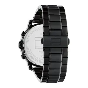 Tommy Hilfiger Men’s Quartz Black Stainless Steel Blue Dial 46mm Watch 1792049 - Image 3