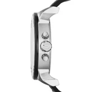 Diesel Men’s Quartz Black Leather Strap Black Dial 57mm Watch DZ7313