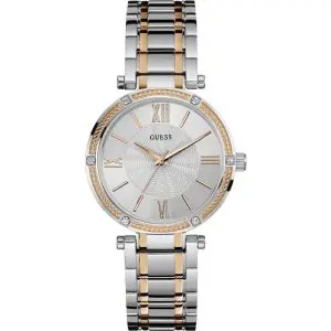 Guess Women’s Quartz Two Tone Stainless Steel Silver Dial 36mm Watch W0636L1