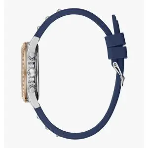 Guess Women’s Quartz Navy Blue Silicone Strap Silver Dial 36mm Watch W1292L2