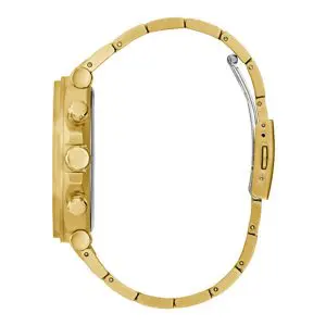 Alternative view of Guess Men’s Quartz Gold Stainless Steel Black Dial 46mm Watch GW0539G2