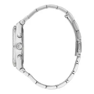 Guess Women’s Quartz Silver Stainless Steel White Dial 38mm Watch GW0440L1