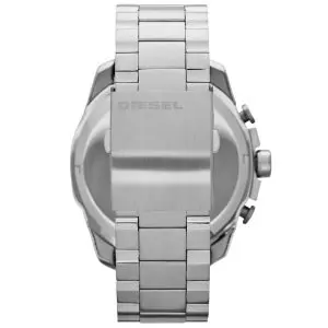 Diesel Men’s Quartz Silver Stainless Steel Black Dial 51mm Watch DZ4308
