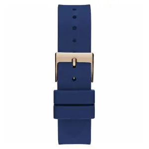 Guess Women’s Quartz Blue Silicone Strap Rose Gold Dial 40mm Watch GW0536L5
