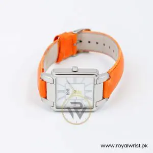 Hugo Boss Women’s Quartz Orange Leather Strap Mother Of Pearl Dial 31mm Watch 1502157