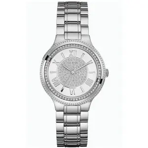 Guess Women’s Quartz Silver Stainless Steel Silver Dial 36mm Watch W0637L1
