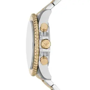 Emporio Armani Men’s Quartz Two-tone Stainless Steel Beige Dial 43mm Watch AR11606