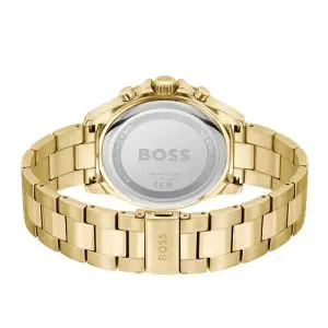 Hugo Boss Men’s Quartz Gold Stainless Steel Olive Green Dial 45mm Watch 1514059