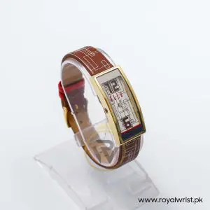 Elle Women’s Quartz Brown Leather Strap White Line Multi Dial 19mm Watch EL20116SO5C