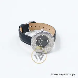 Elle Women’s Quartz Black Leather Strap Black Dial 36mm Watch EL30042S02K