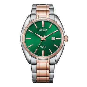 Citizen Men’s Quartz Two-Tone Stainless Steel Green Dial 41mm Watch BI5104-57Z