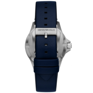 Emporio Armani Men’s Quartz Dark Blue Leather Strap Blue Dial 42mm Watch AR11516