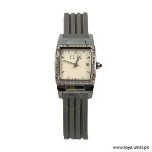 Elle Women’s Quartz Grey Silicone Strap Cream Dial 23mm Watch EL20039P05N