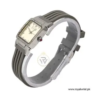Alternative view of Elle Women’s Quartz Grey Silicone Strap Cream Dial 23mm Watch EL20039P05N
