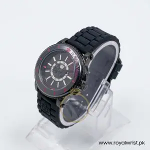 Juicy Couture Women’s Quartz Black Silicone Strap Black Dial 38mm Watch 1900785