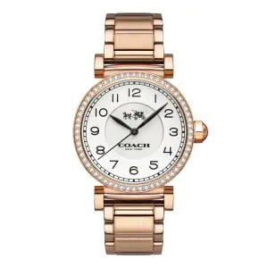Coach Women’s Quartz Rose Gold Stainless Steel White Dial 32mm Watch 14502398