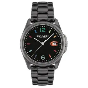 Coach Women’s Quartz Black Ceramic Chain Black Dial 36mm Watch 14503927